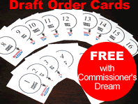 New for 2008!  Only with Commissioner's Dream.