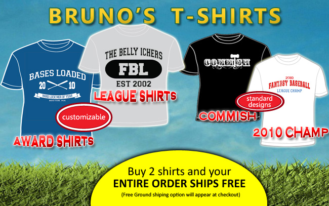 Personalized fantasy football t-shirts