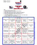 5x5 Super Bowl Bingo Card